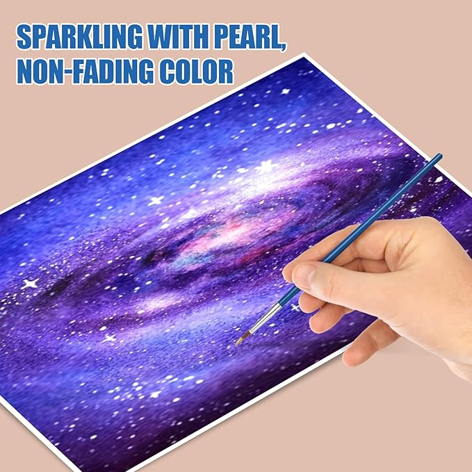 Mini Glitter Watercolor Paint Set - Image 4