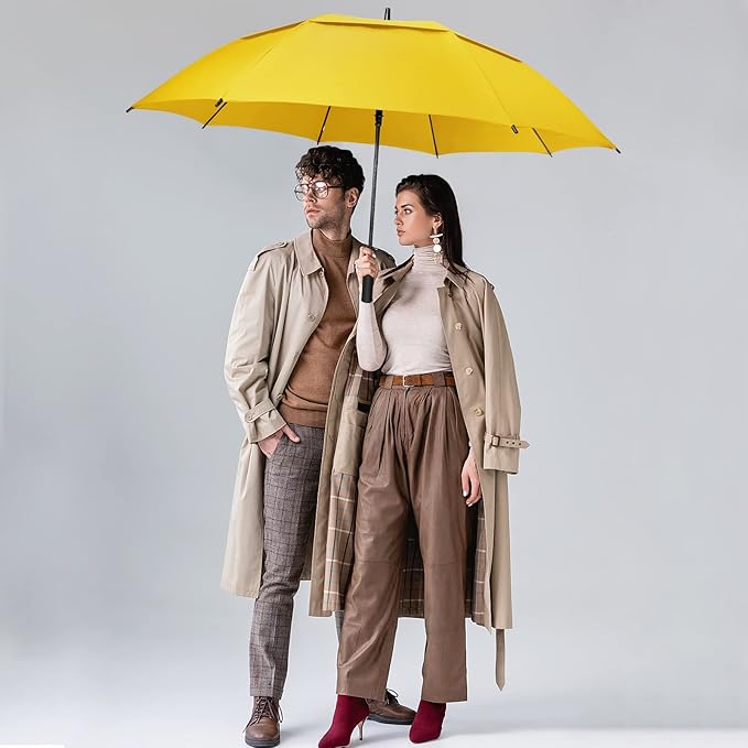 ZOMAKE Golf Umbrella Windproof, Extra Large Oversized Heavy Duty Double Canopy for Rain, Sports Games & Push Cart(51/54/62/68/72Inch)