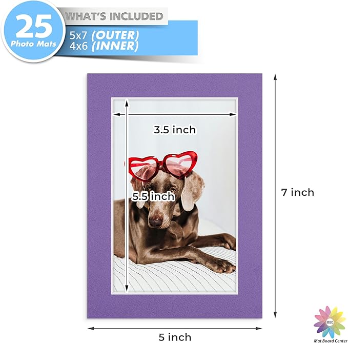 Mat Board Center, 5x7 for 4x6 Mixed Color Mats - Image 3
