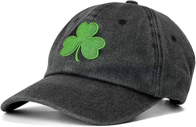 St Patricks Day hat Green Baseball Cap Shamrock Embroidered for man Women Funny