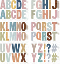 232 Pcs Large Boho Bulletin Board Letters, 4 Inch Letter Stickers Self by Sereliy