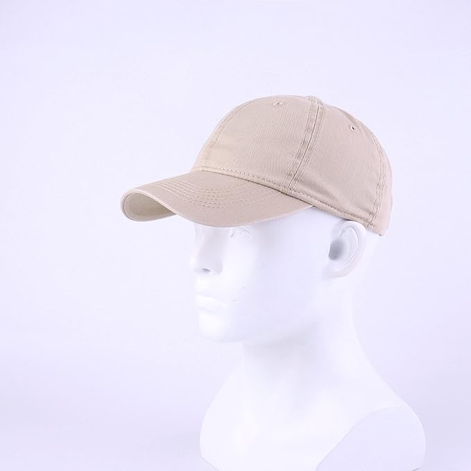LANGZHEN Unisex Baseball Cap 100% Cotton Fits Men Women Washed Denim Adjustable Dad Hat