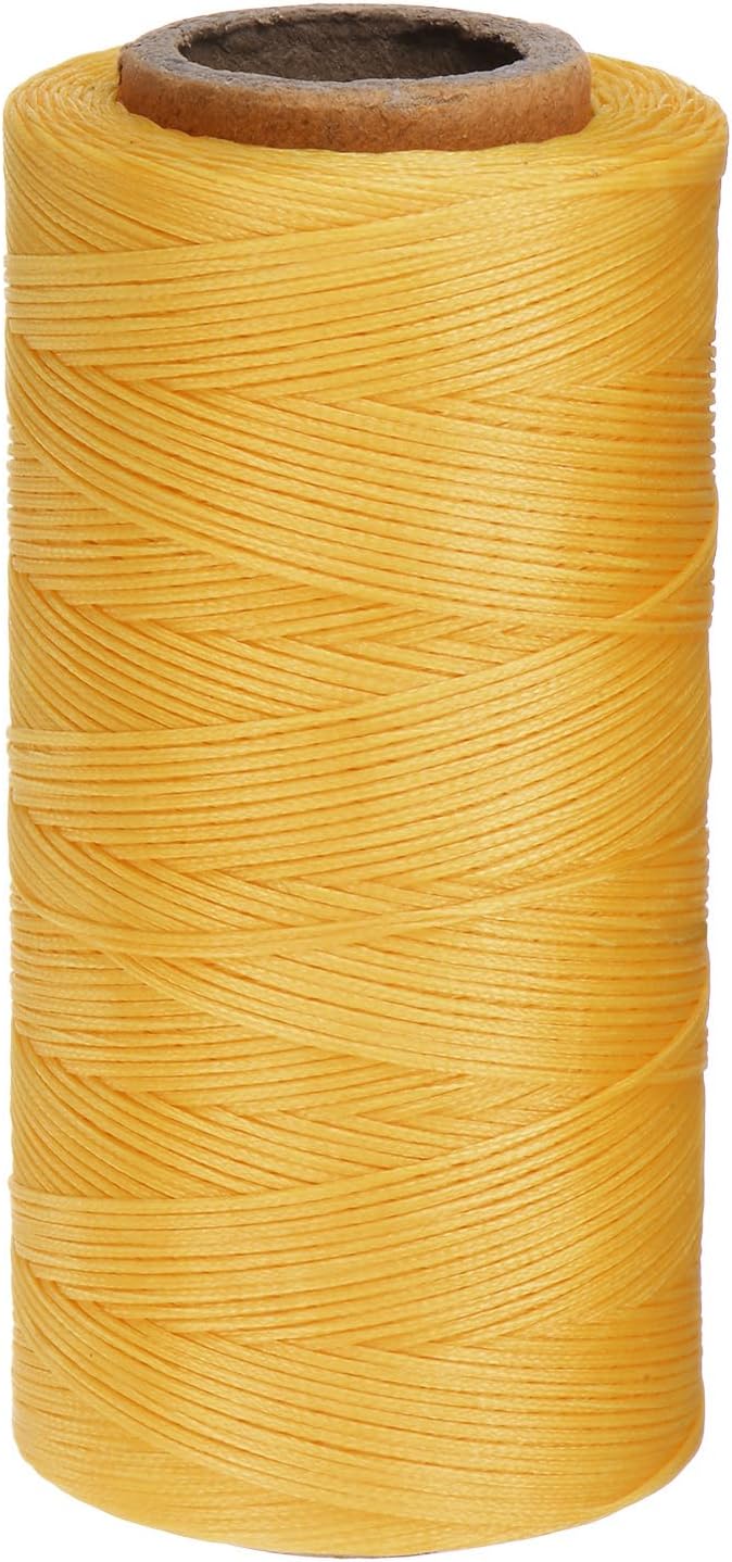 uxcell Leather Sewing Waxed Thread, 284 Yards / 260m 0.8mm 150D Flat Polyester by uxcell