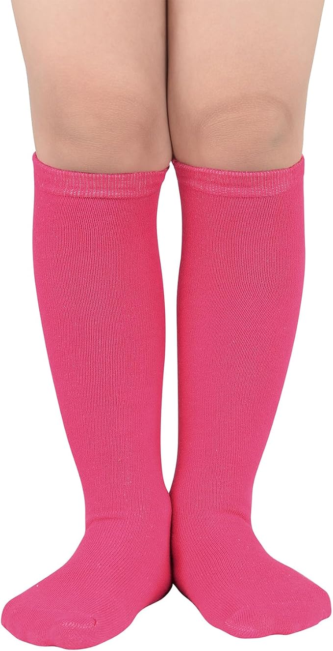 American Trends Kids Toddler Soccer Socks Youth Baseball Softball Football Socks Knee High Accessories for Girls