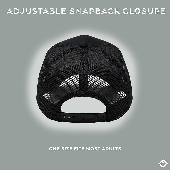 Funky Junque Premium Mesh Snapback Trucker Hat - Stylish Comfort for All - Patriotic, Humor & More