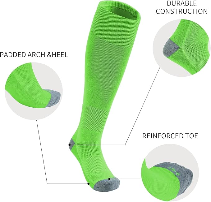 QBK Youth Baseball Socks & Belt Combo Set for Kids 2-16 Years -Softball/Tee Ball Accessories (1 Pair + 1 Belt, Unisex)