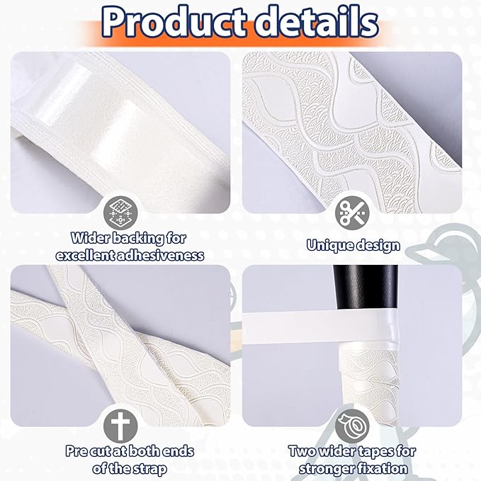Baseball Bat Grip Tapes 1.5mm Precut and Full Adhesive Softball Grip Tape,Non-Slip Baseball Bat Wrap Tape Religious Cricket Batting Tape Replacement