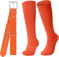 Baseball Socks and Belt for Youth Adult Softball Socks Combo Elastic Waist Belt for Men Kids Boys Girls Women JASGOOD
