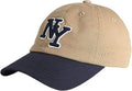 NY 3D Embroidered Cotton Dad Hat – New York Baseball Cap, Adjustable Metal Buckle Strap, Unstructured Low-Profile Style