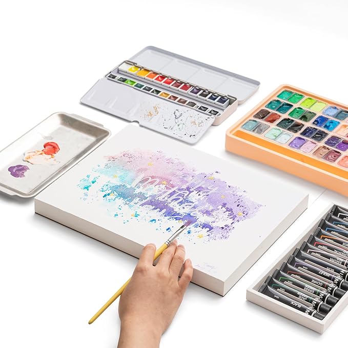 HIMI Mix Media Paper Pad 9X12'' 90 Sheets Mix Paper Pad, Side Wire Bound - Image 8