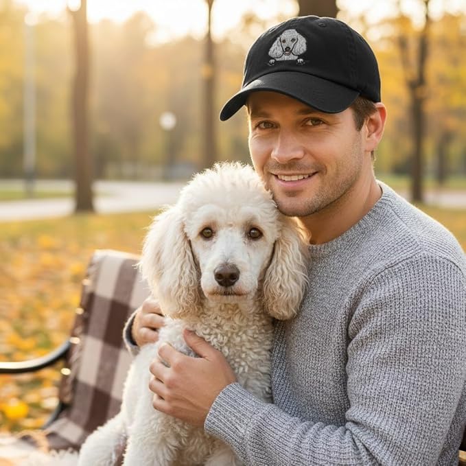 Pet Dog Lover Gifts,Embroidered Dog Baseball Hats for Men Women Dad Mom