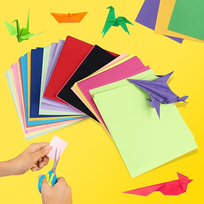 Granhoolm 300 Sheets Origami Paper, 20 Colors Origami Paper 5x5 inch, Double - Image 3