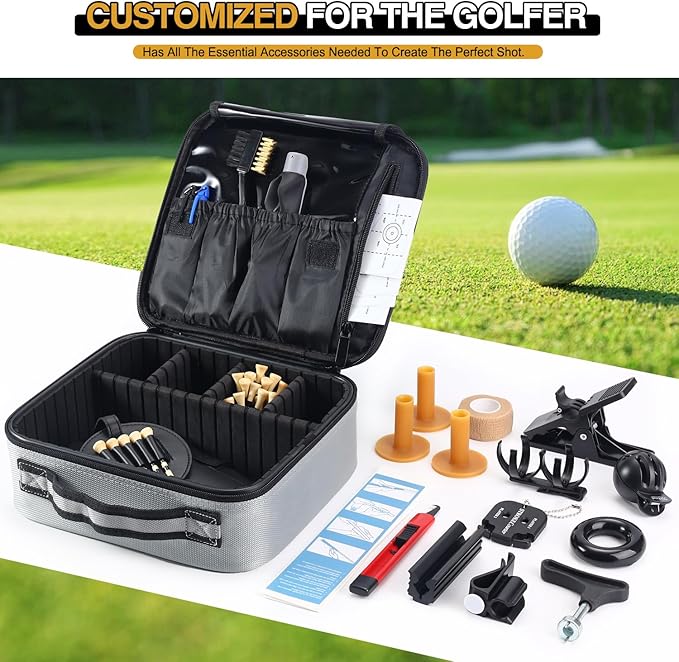 Golf Accessories Kit, Golf Kit, Golf Accessories,On-Course Golf Accessories Set, Golf Gifts for Men & Women,Golf Tees