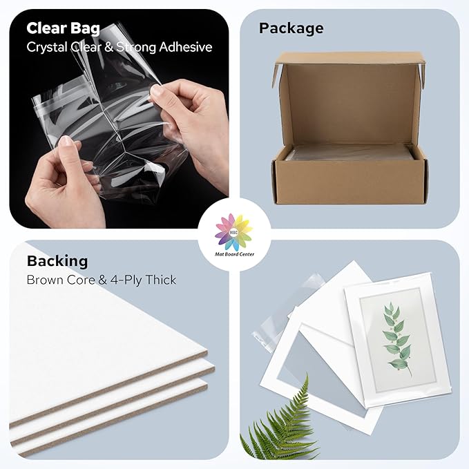 Mat Board Center, 5x7 for 4x6 White Mat Kit - Image 4