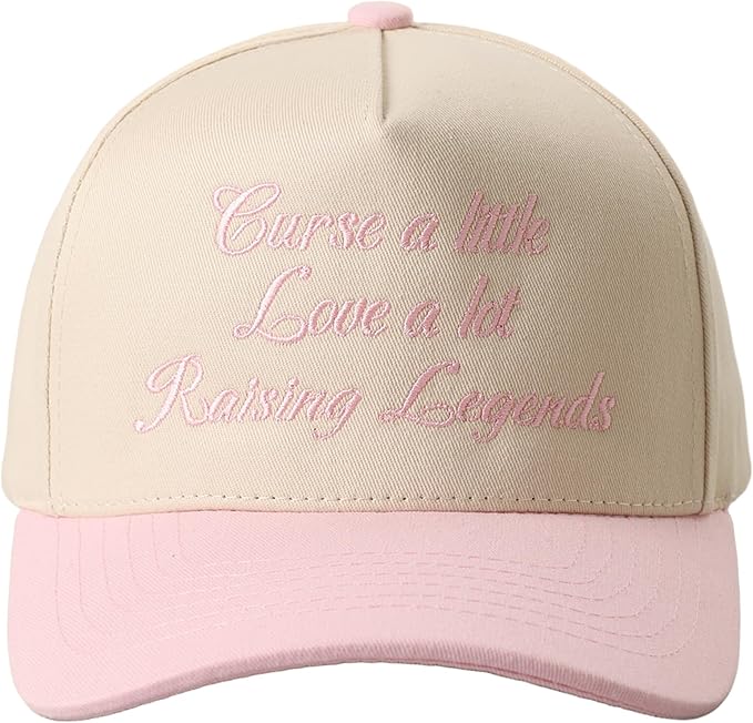 MIRMARU Two-Tone Vintage Canvas Trucker Hats for Men & Women, Adjustable Size Baseball Caps with Trendy Embroidered Design