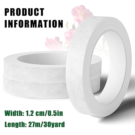 Max Shape 12 Rolls 1/2 Inch 30 Yard Floral Tapes - Image 2