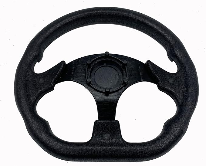 12.5 Inch White Golf Cart Steering Wheel for Golf Cart Club Car DS and Precedent EZGO RXV & TXT, Yamaha Golf Car Accessories