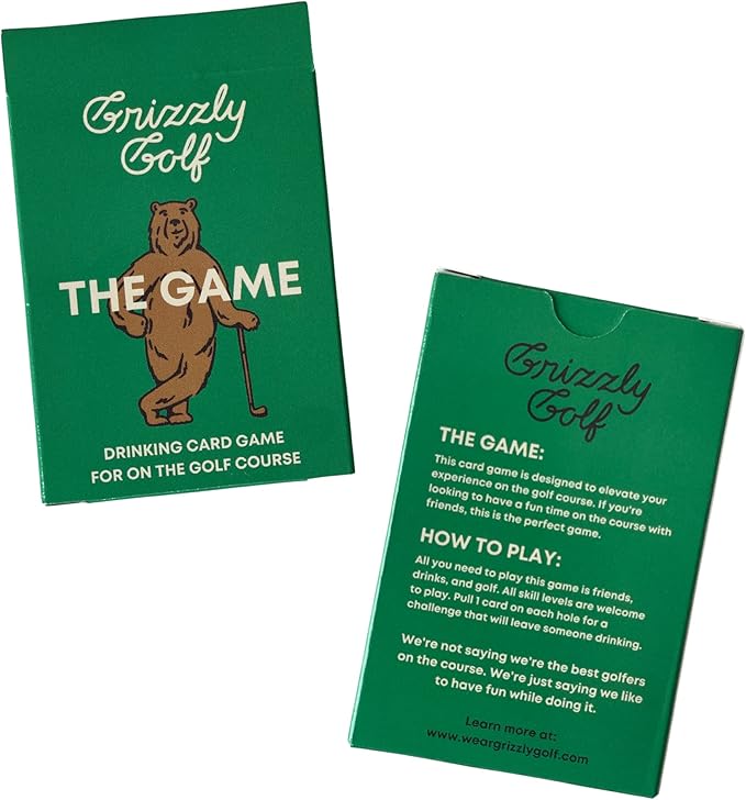 Golf Drinking Card Game for Golfers