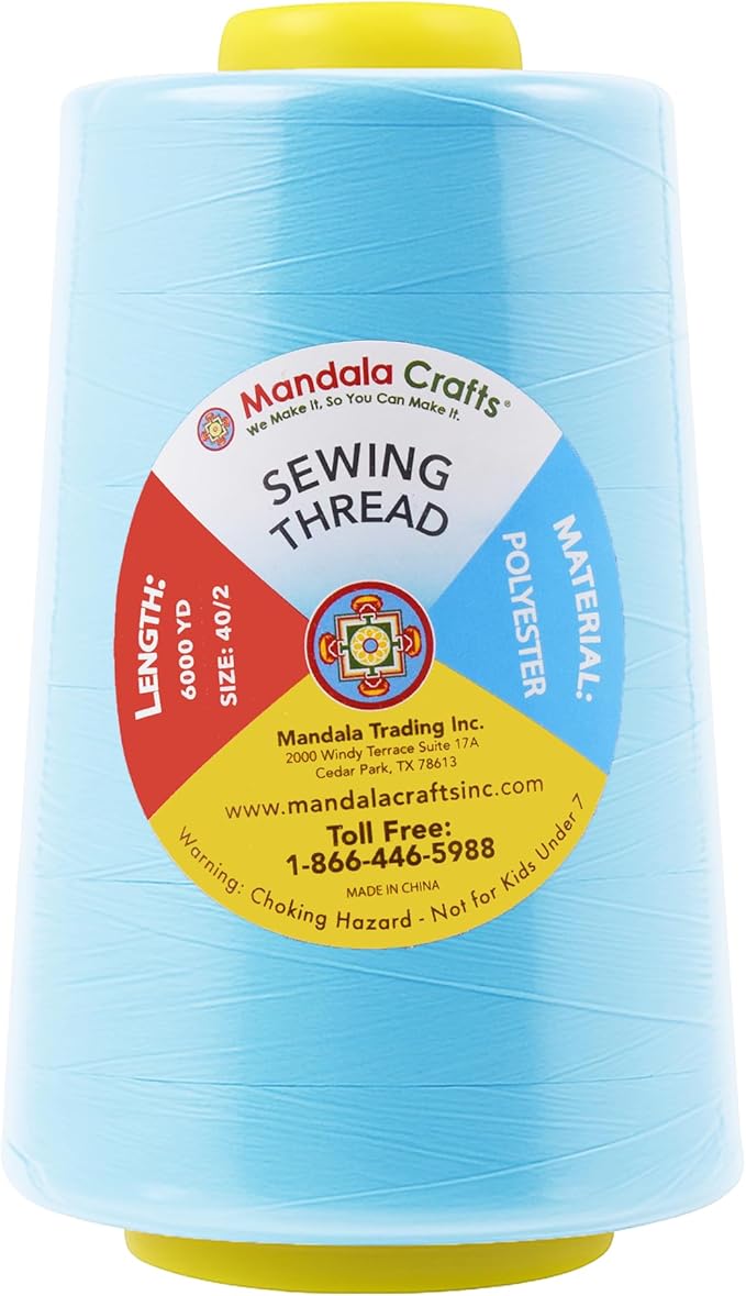 Mandala Crafts 4 Pack of Serger Threads Cones Spools - Image 4