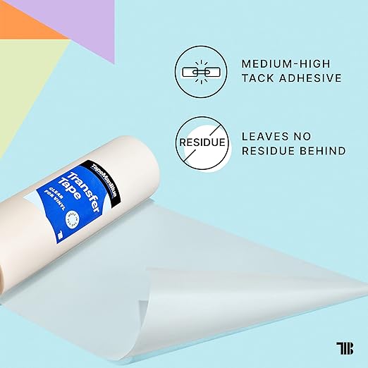12" x 300' Roll of Clear Transfer Tape - Image 3