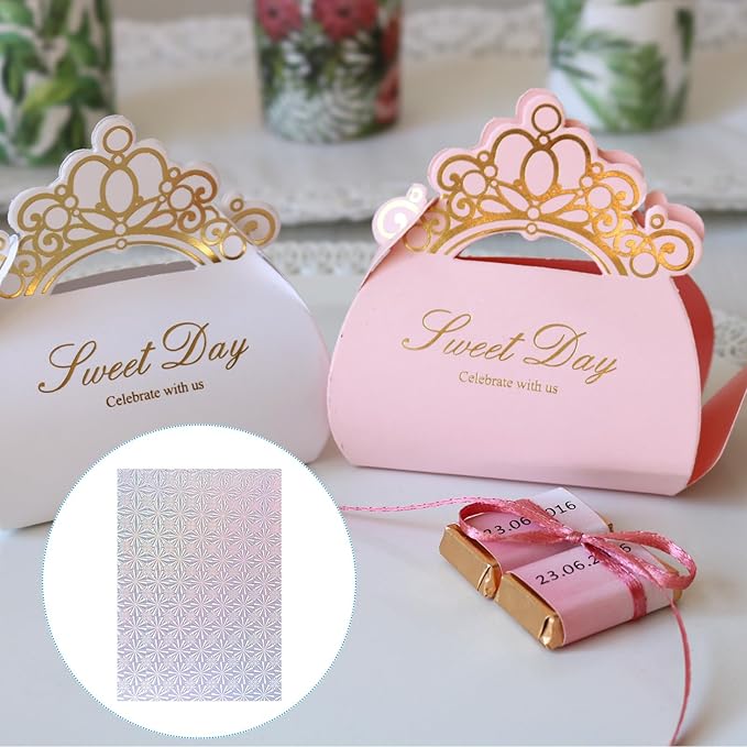 PATIKIL 11.7x8.3" Hot Stamping Foil Paper Sheet, 20 Sheets A4 Heat Transfer Hot - Image 5
