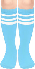 Olreco 1 Pack Toddler Kids Youth Soccer Socks Girls Boys Baseball Socks Youth Knee High Softball Football Accessories Cotton