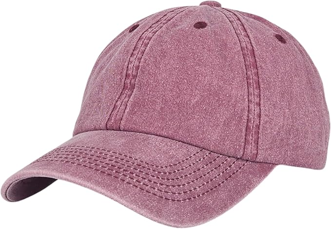 Classic Dad Hat Cotton, Low-Profile Plain Baseball Cap, Adjustable, Breathable and Packable