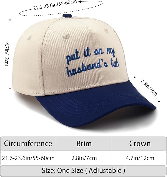Funny Embroidered Trucker Hat, Vintage Two-Tone Cotton Baseball Cap for Men Women, Adjustable Dad Hat Gift Idea