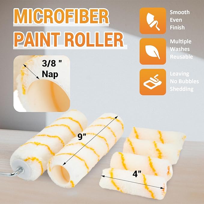 ETERNA Paint Roller Kit, 19 Pieces Paint Supplies - Image 3