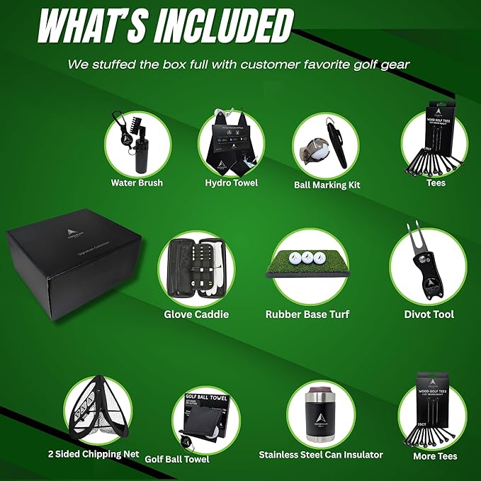 Gift Box - Ultimate Golf Kit Essentials for Men & Women, Premium Golfing Accessories, Golfer Training Tools & Gear