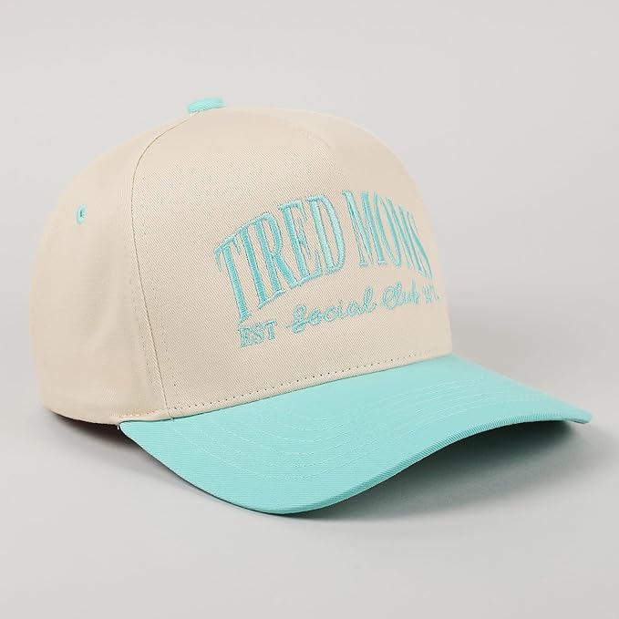 MIRMARU Two-Tone Vintage Canvas Trucker Hats for Men & Women, Adjustable Size Baseball Caps with Trendy Embroidered Design