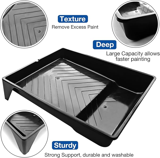 Great Andrew 6 Pack Paint Tray Liners 9 Inch, Paint Roller Trays, Paint Pan - Image 4