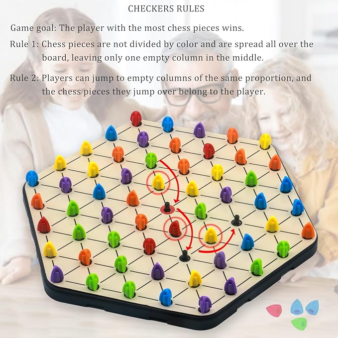 Upgraded Chain Triangle Chess Game, 3-in-1 Multi-Functional Board Games - Image 4