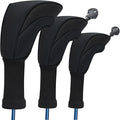 Wood Headcover Golf Club Covers Driver Headcovers Nylon Head Covers Designed to Fit All Woods - 3/4/5/6 Pack/Set Golf Accessories Suitable for Men and Women