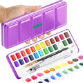 ARTISTRO Watercolor Paint Set 24 Colors, Travel Watercolor Set in Portable Box by ARTISTRO
