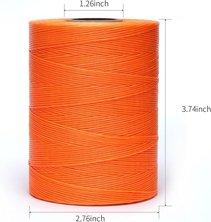 Waxed Thread, 852Yards 150D 0.8mm Flat Polyester Wax Thread - Image 2