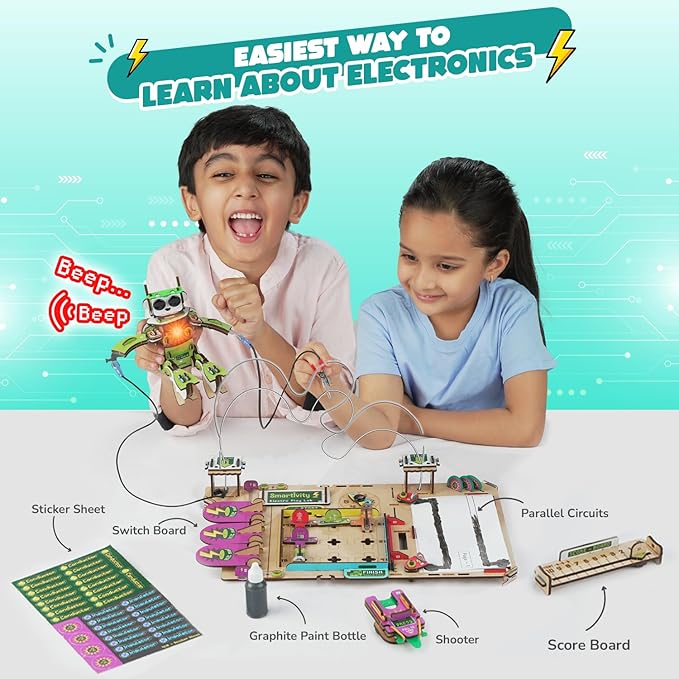 Smartivity Electro Play Lab for Kids Ages 8, 14 Years Old I Electricity Kit - Image 5