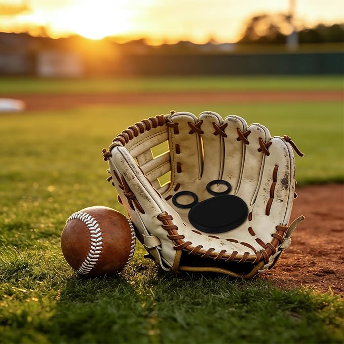 2pcs Palm Protector for Baseball & Softball, Silicone Catchers Thumb Guard Shock Absorbing Training Aid Glove Padding Accessory for Youth & Adult Infielder Catcher Hockey Players