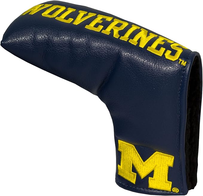 Team Golf NCAA Golf Club Vintage Blade Putter Headcover, Form Fitting Design, Fits Scotty Cameron, Taylormade, Odyssey, Titleist, Ping, Callaway