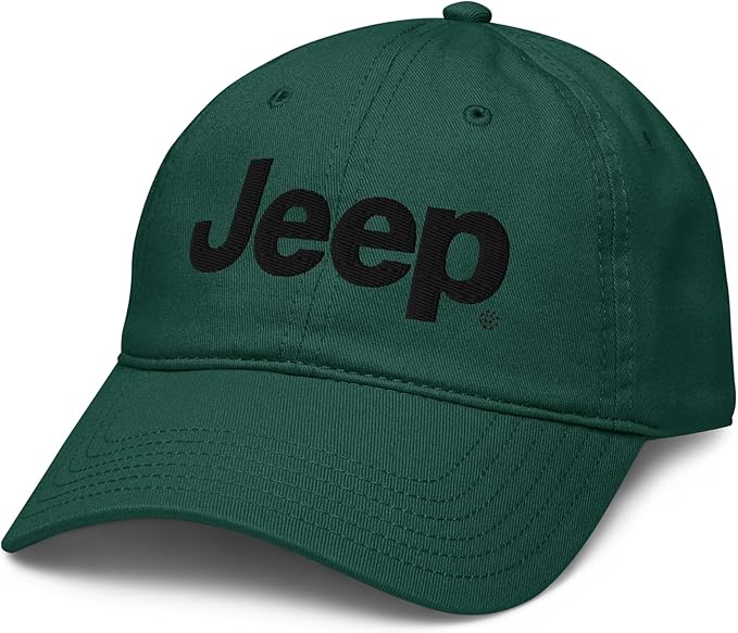 Jeep Wordmark Logo (Black) Adjustable Baseball Hat