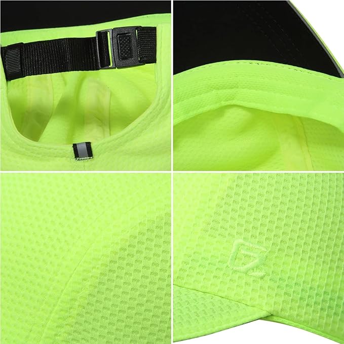 GADIEMKENSD Women's Race Day Running Cap Performance Mesh Hat - Excellent Ventilation, Lightweight, Reflective Safety