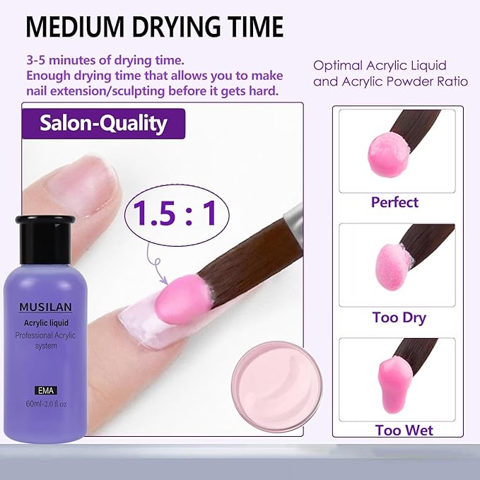 Monomer Acrylic Nail Liquid 6oz - Image 4