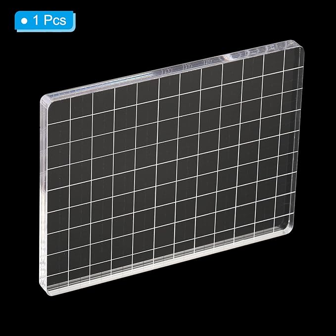 PATIKIL 5" x 3.5" Acrylic Stamp Block - Image 3