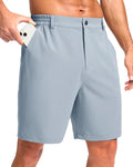Pudolla Men's Casual Shorts 7"/9"/5" Lightweight Golf Shorts with 3 Pockets Stretch Quick Dry Comfy Work Shorts