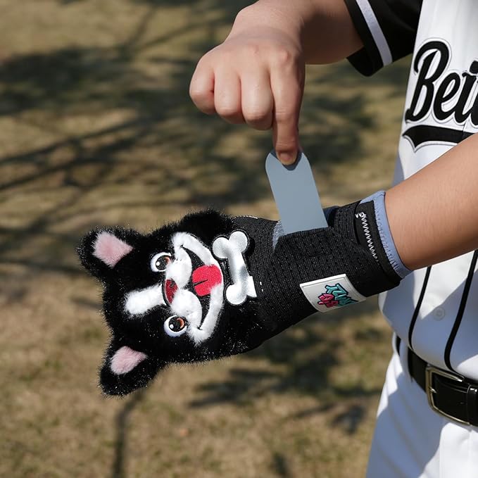 Big Crazy Baseball Sliding Mitt for Youth Sliding Mitt Adult Baseball Sliding Glove Universal Left/Right Hand Drippy Drip Accessory Bulldog Cow Giraffe