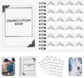 GOONAVI 10 Sheets 240 PCS Shiny Silver Acid-Free Photo Corners Notebook by GOONAVI