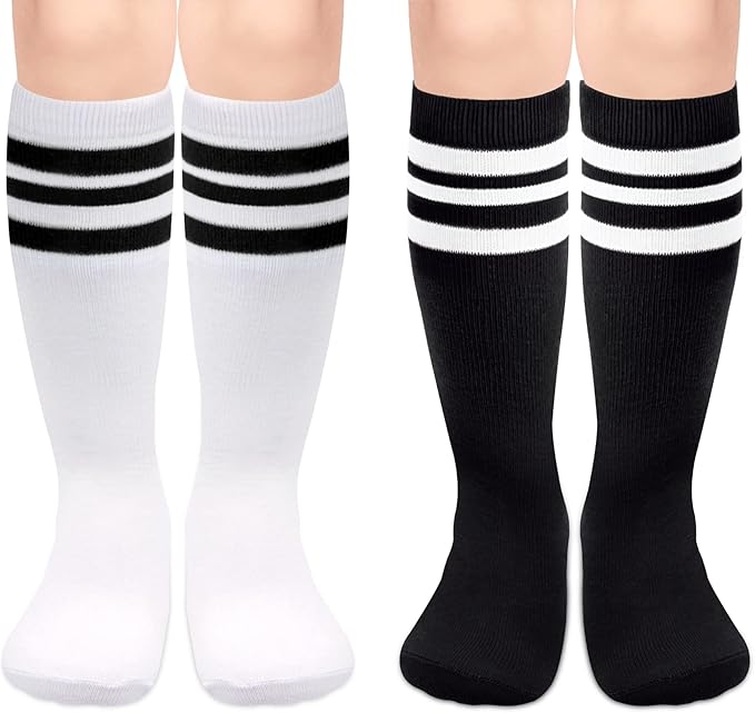qikqik Toddler Soccer Socks Kids Soccer Socks Boys Baseball Sock Youth Football Sock Girls Softball Accessories Team Sports