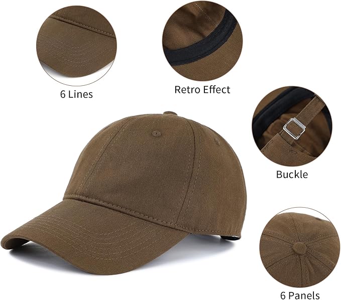 Komorebi Baseball Cap Women Men Vintage Washed Distressed Hats Adjusted Cotton Dad Hat Adjustable Trucker Headwear