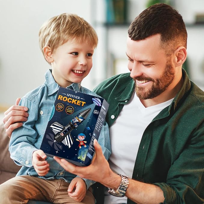 Rocket Launcher for Kids, Self Launching Motorized Air Rocket Toy, Outdoor Toys - Image 7