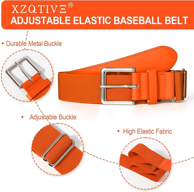 XZQTIVE Baseball Softball Socks and Baseball Softball Belt Combo Set Knee-High Soccer Socks for Kids Youth Adult